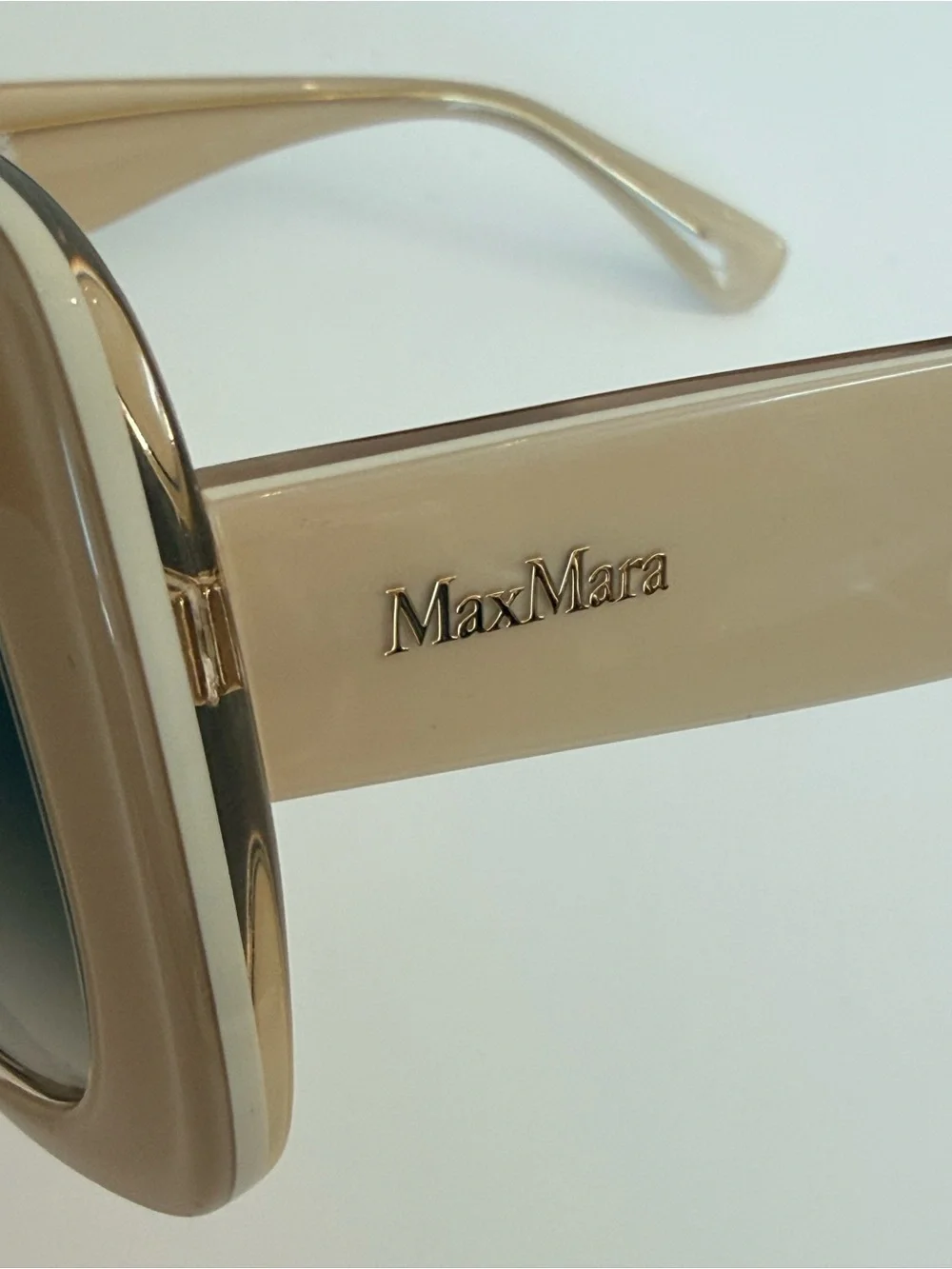 MaxMara Women’s MM0092 BRIDGE Beige Sunglasses 55 MM